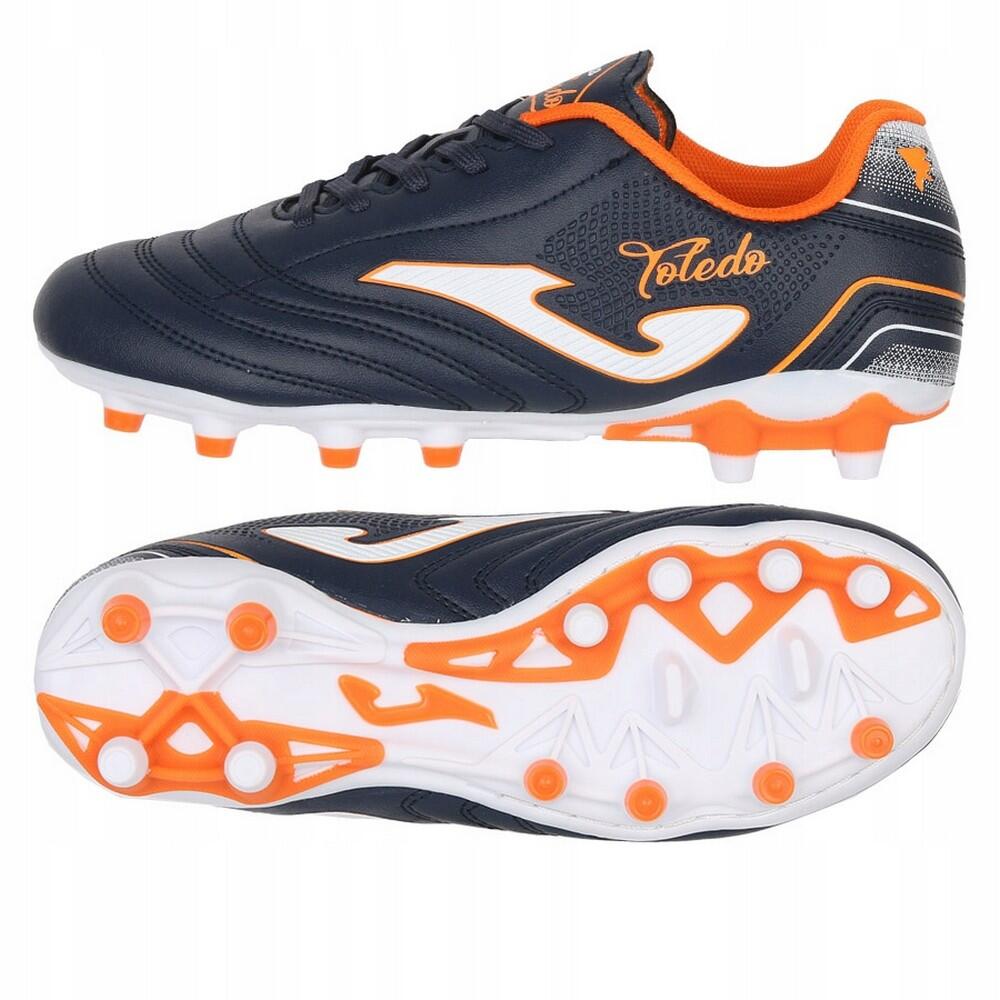 Scarpe Da Calcio Per Terreni Compatti Bambini Joma Toledo 2503 Blu Navy Arancio 4/4