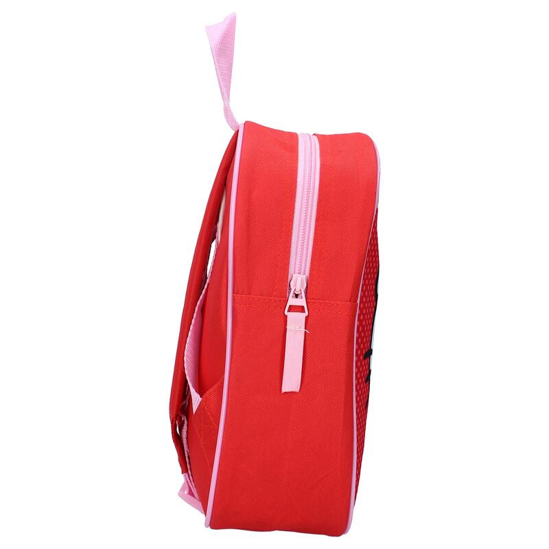 Rucsac Cuteness Overload Hello Kitty, 29x22x9 cm, cu un compartiment, rosu, bret