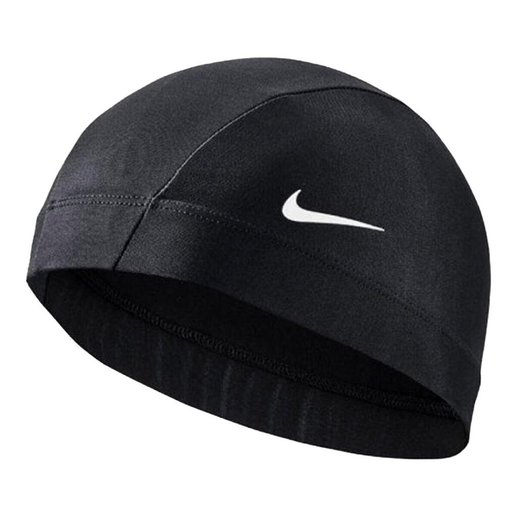Unisex Adult Comfort Logo Swim Cap (Black)