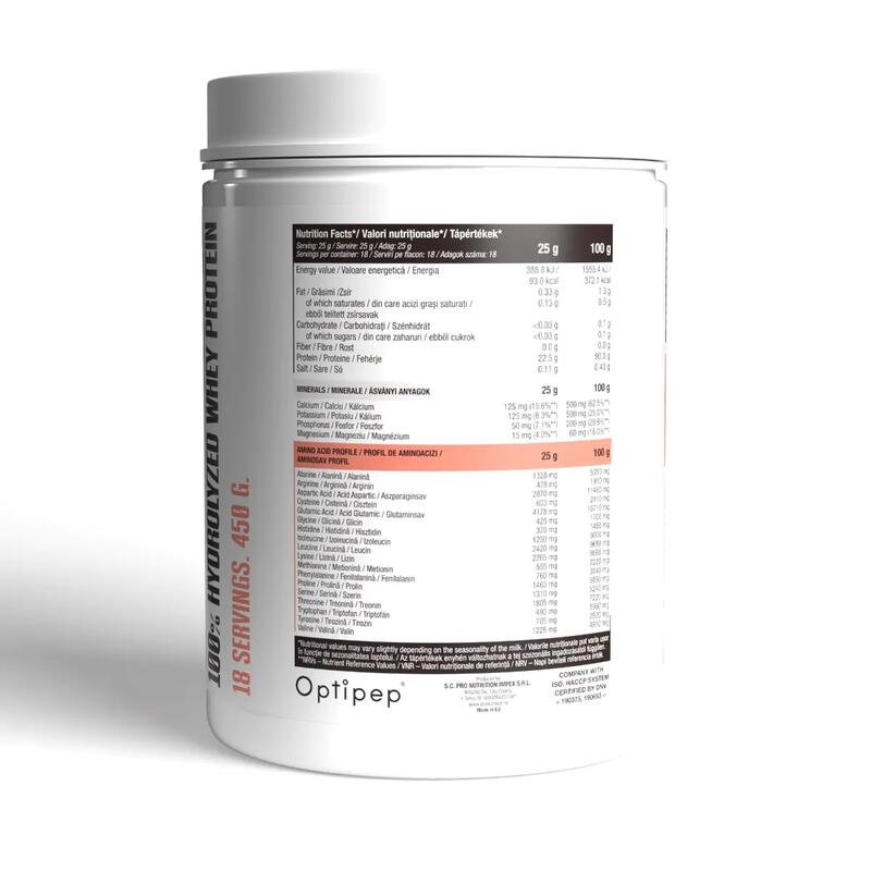 Hidrolizat proteic, Hydro Pro, Natur, 450g