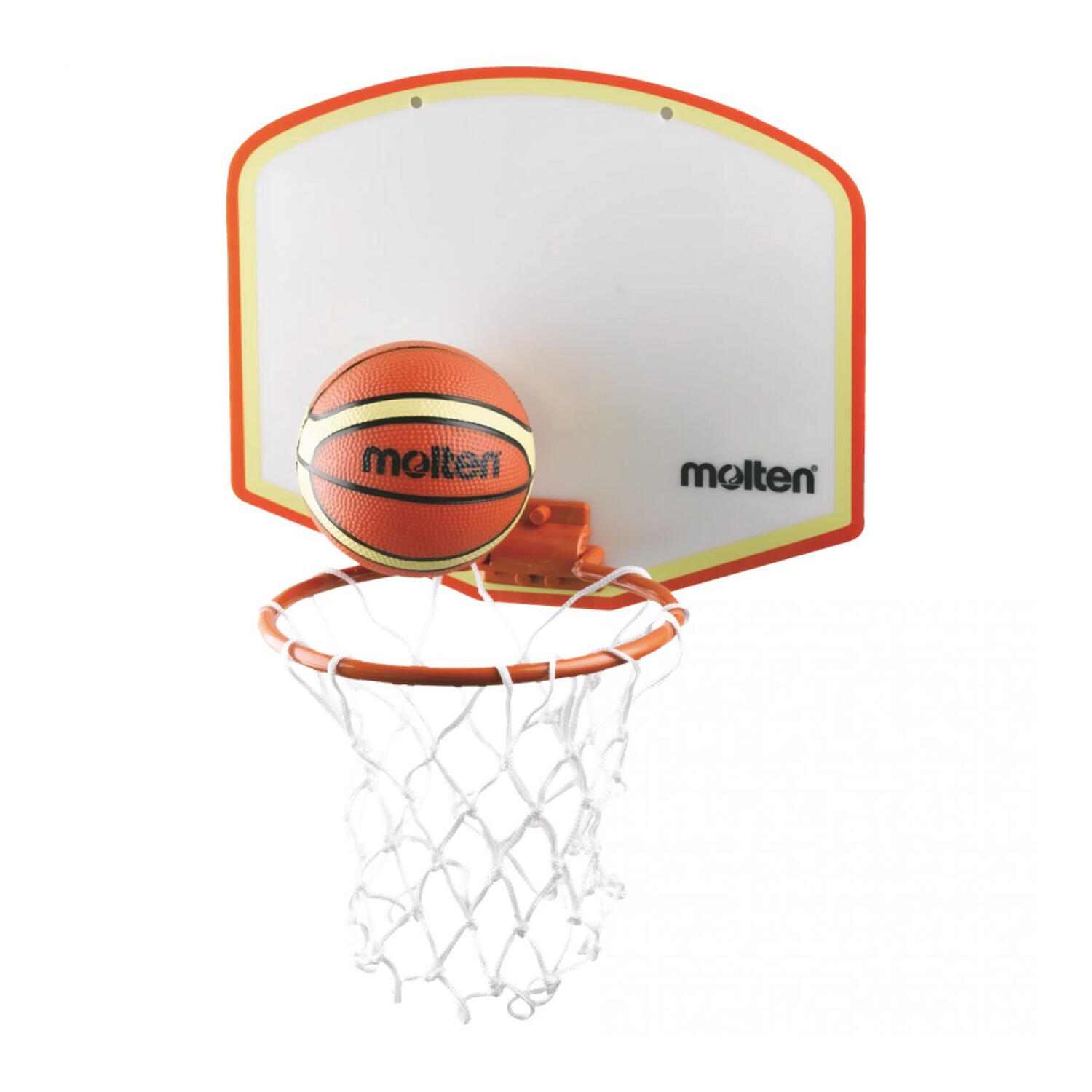 Molten - Ensemble De Mini Panier De Basket (blanc / Marron) - Ballon De Volley - Marron - Decathlon