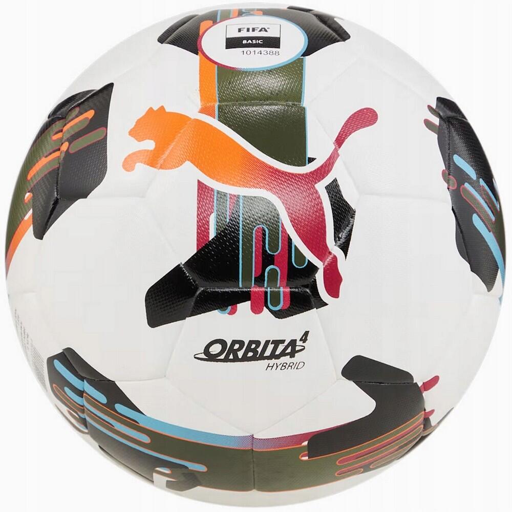 Orbita 4 Hybrid Logo Football (White/Black) 5