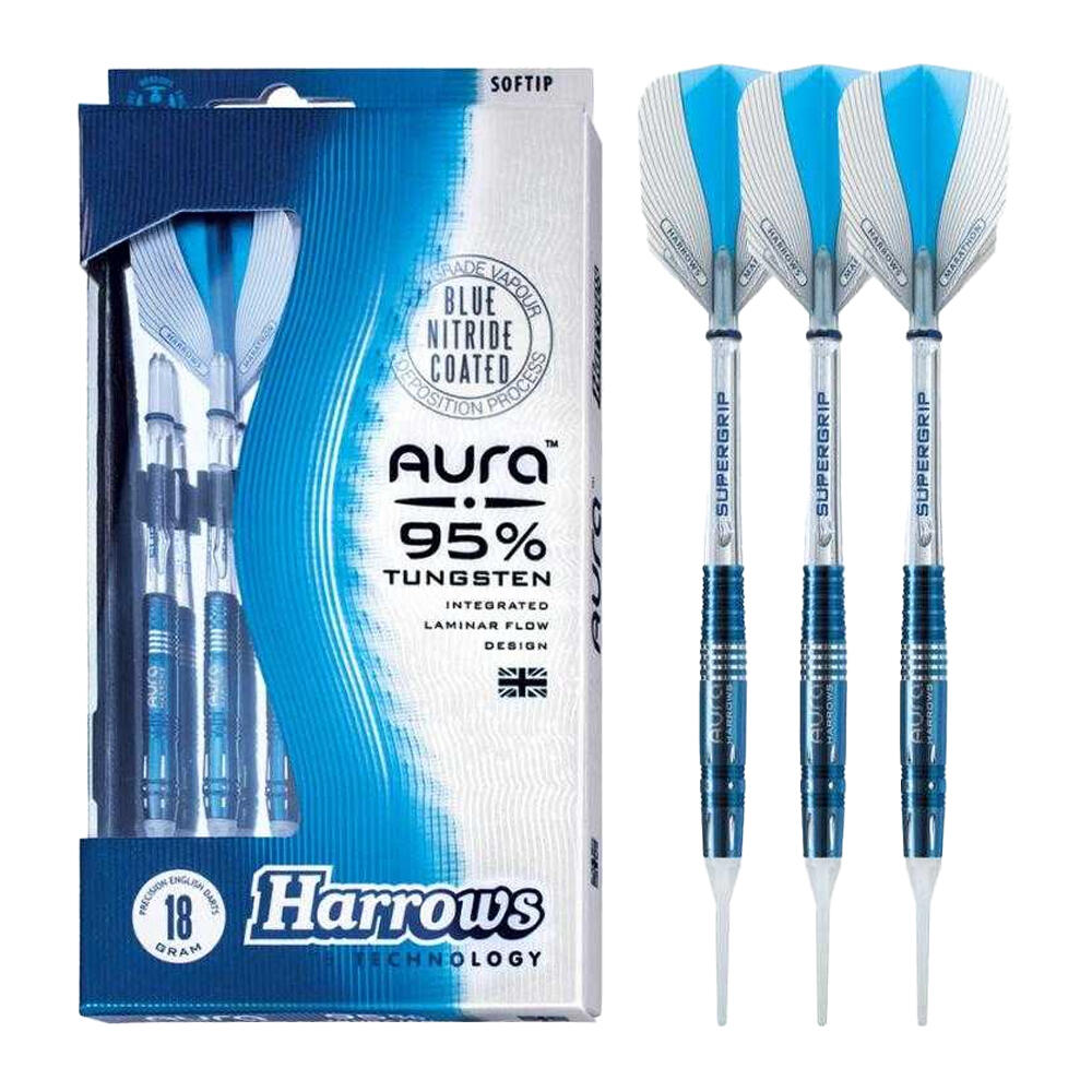 Dardos Aura de Punta Suave Pack de 3 Azul, Gris, Plateado 3/3