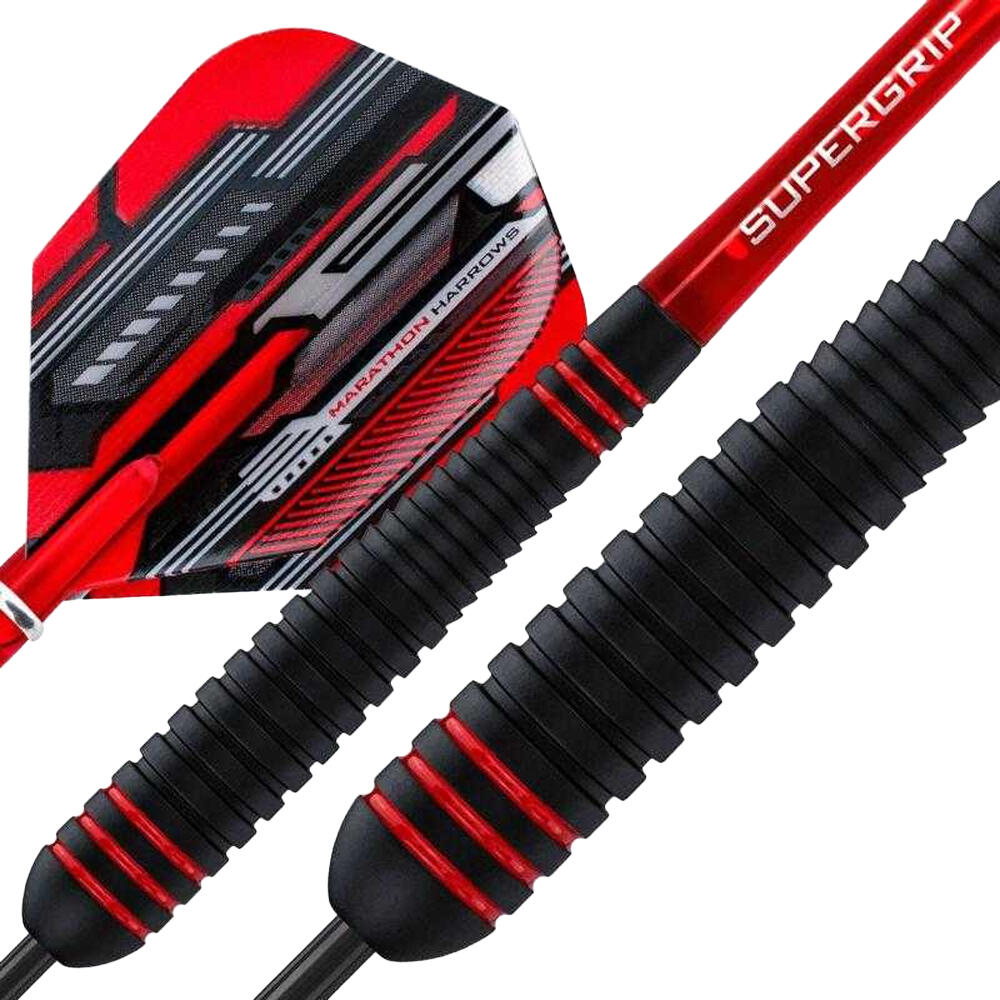 Dardos Ace com ponta de aço (Preto / Vermelho) 3/4