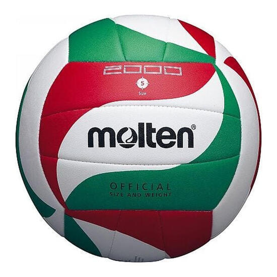 Ballon De Volleyball (Blanc / Rouge / Vert)