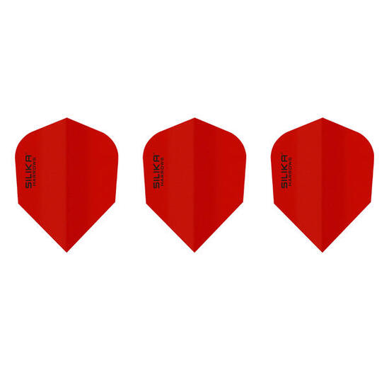 Silice Tinta Unita Penne Delle Frecce Misura Confezione 3 Harrows Rosso