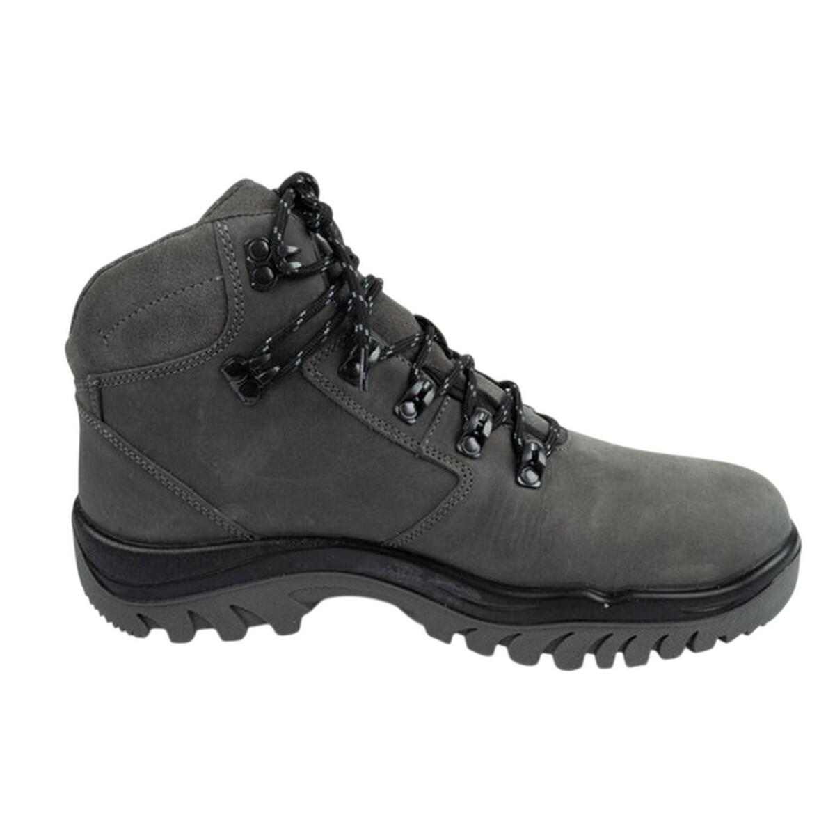 Heren OBMH258 Leren Wandelschoenen (Grijs) 4/6