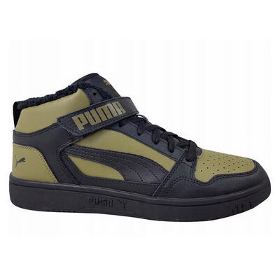 Heren rebound mid cut schoenen (zwart, groen)