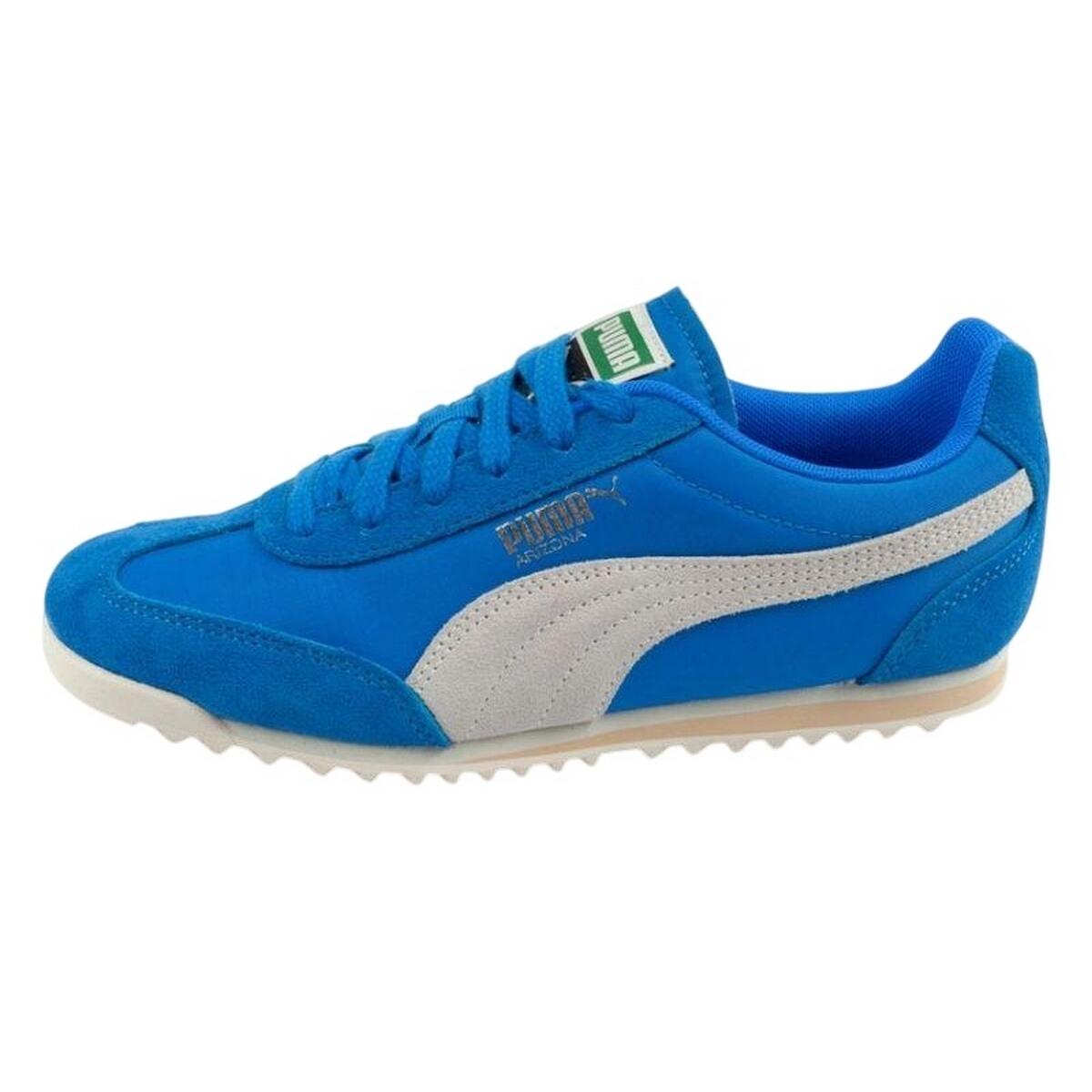 Zapatillas Deportivas de Cuero Arizona para Mujer Azul 3/7