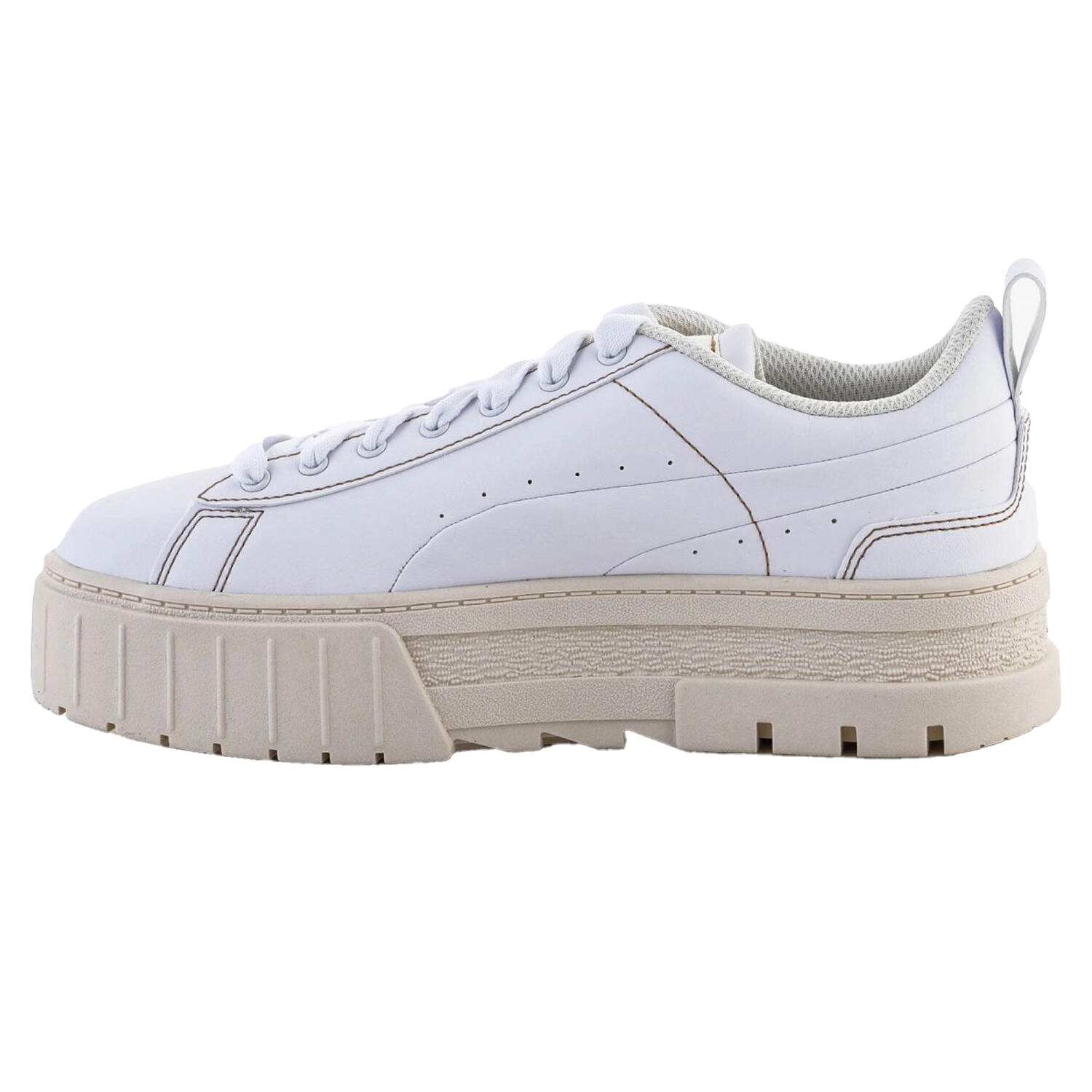 Scarpe Sportive Pelle Donna Puma Mayze Infuse Bianco 3/5