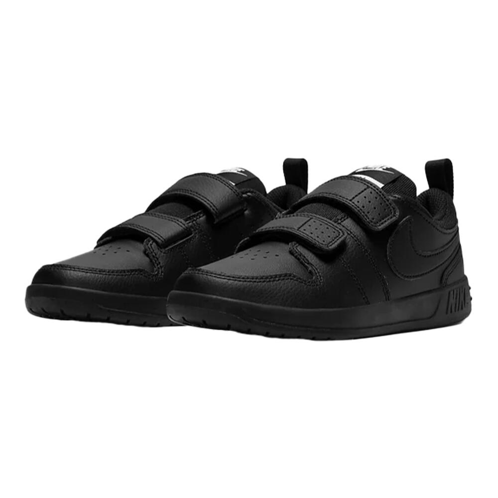 Childrens/Kids Pico 5 Leather Trainers (Black)