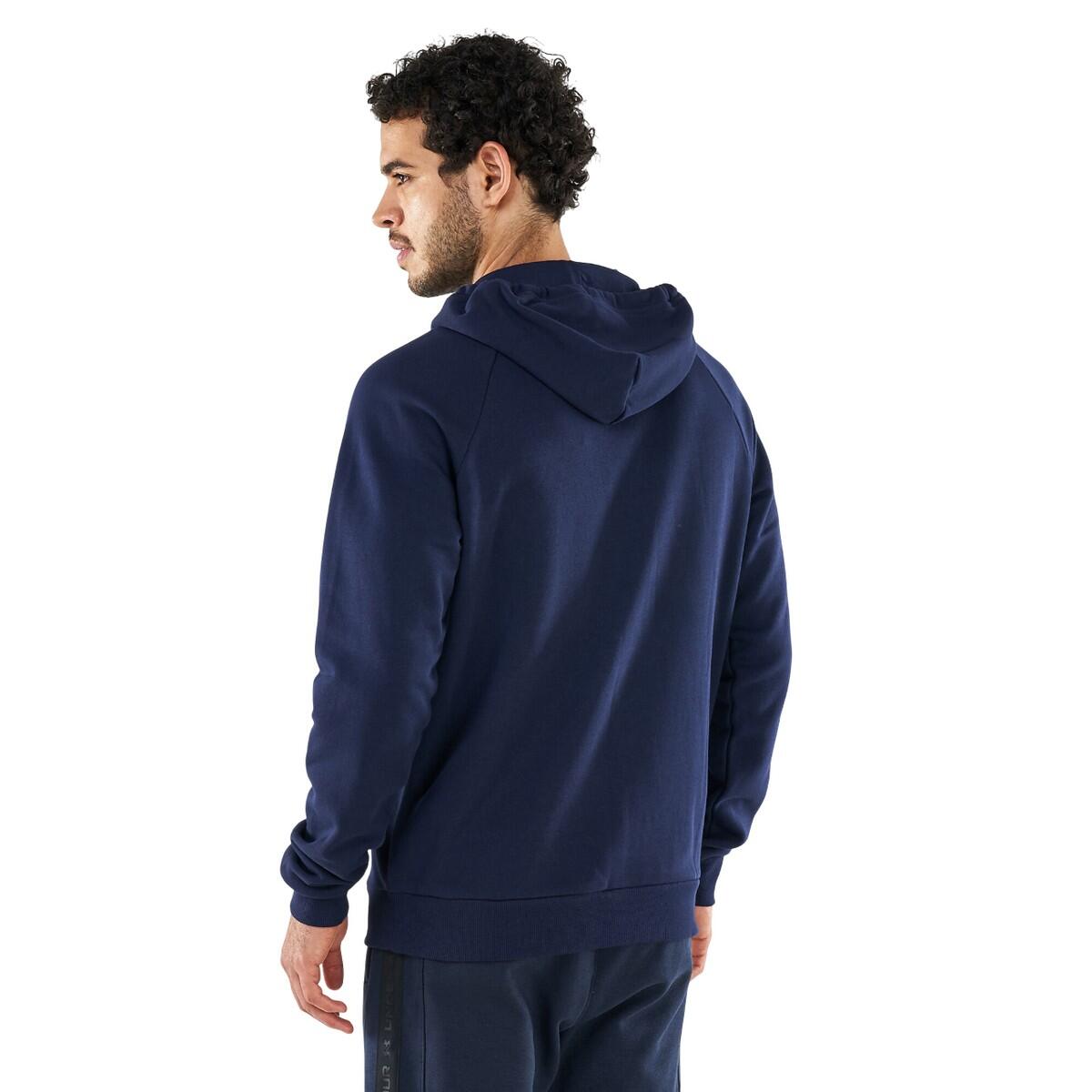 Casaco de treino com capuz com logótipo grande Rival para homem (Azul Marinho) 3/7