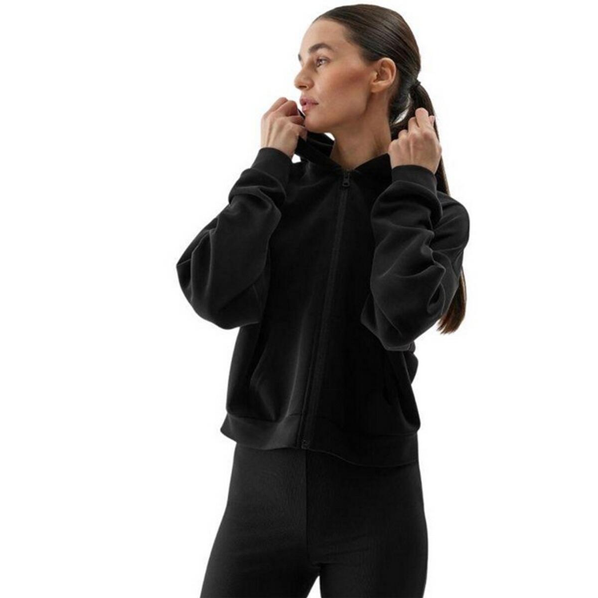 Dames WSS24TSWSF1002+ Hoodie met volledige rits (Zwart) 4/6