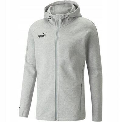 Heren teamfinal casuals full zip hoodie (zwart)