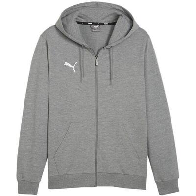 Heren team goal casual full zip hoodie (groen)