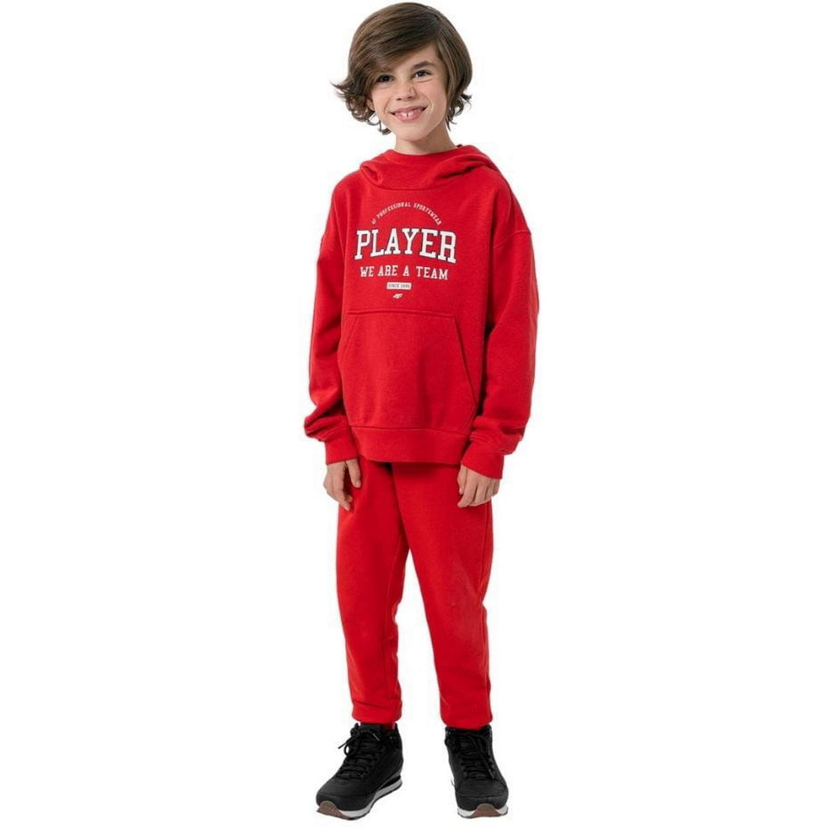 Sweat À Capuche HJZ22 Enfant (Rouge) 4/4