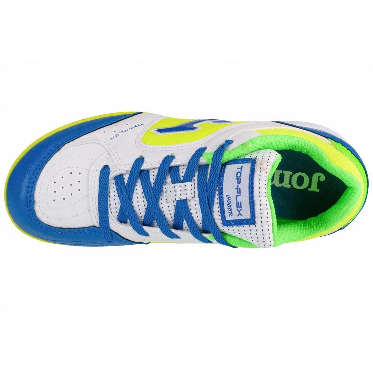 Scarpe Da Calcio Bambini Joma Top Flex Bianco Verde Blu 3/4