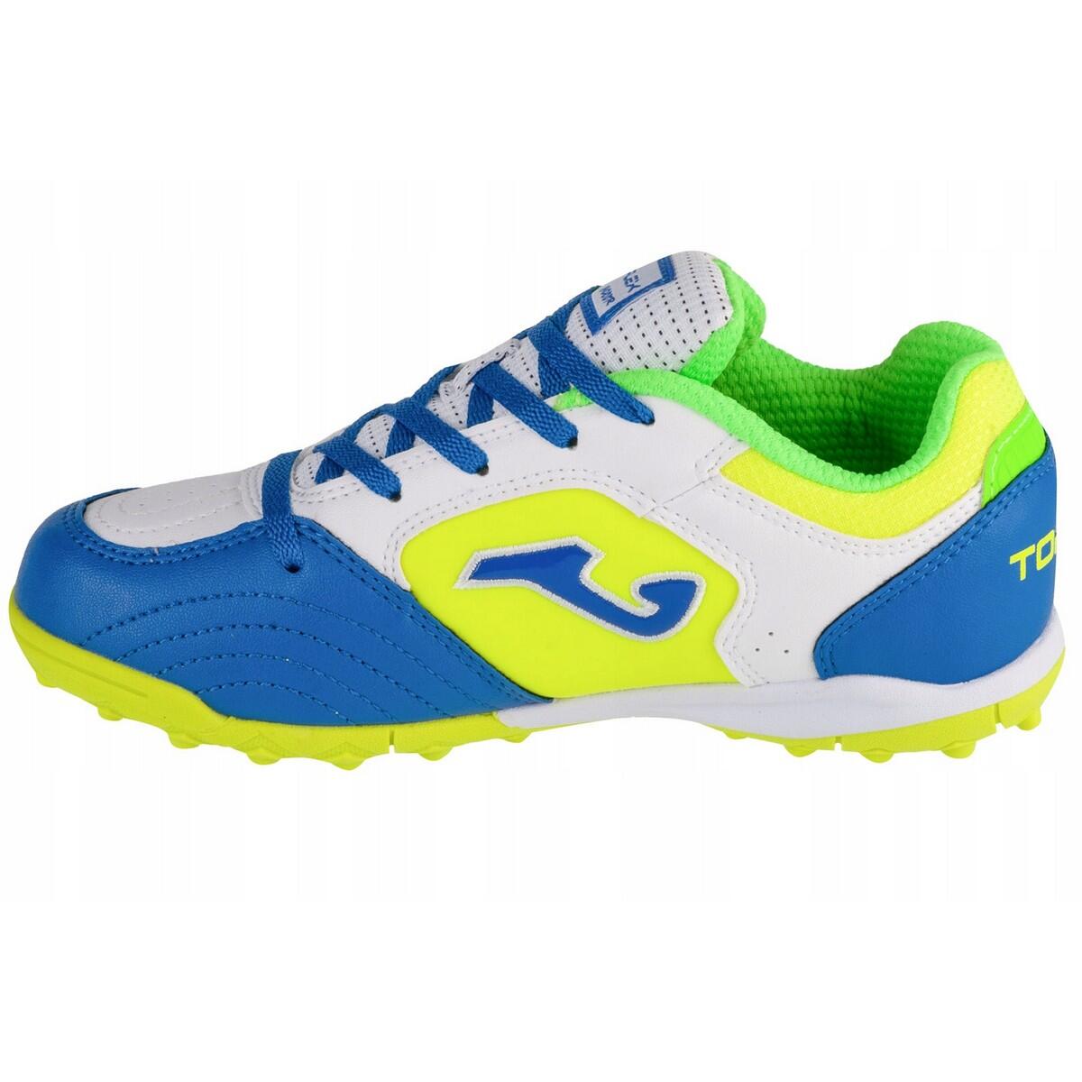 Scarpe Da Calcio Bambini Joma Top Flex Bianco Verde Blu 2/4