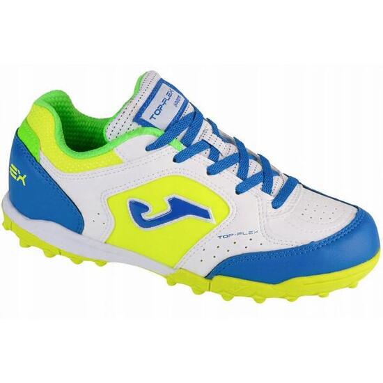 Scarpe Da Calcio Bambini Joma Top Flex Bianco Verde Blu