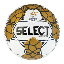 Ballon De Handball Style Ligue Des Champions EHF ULTIMATE (Blanc / Jaune Or)