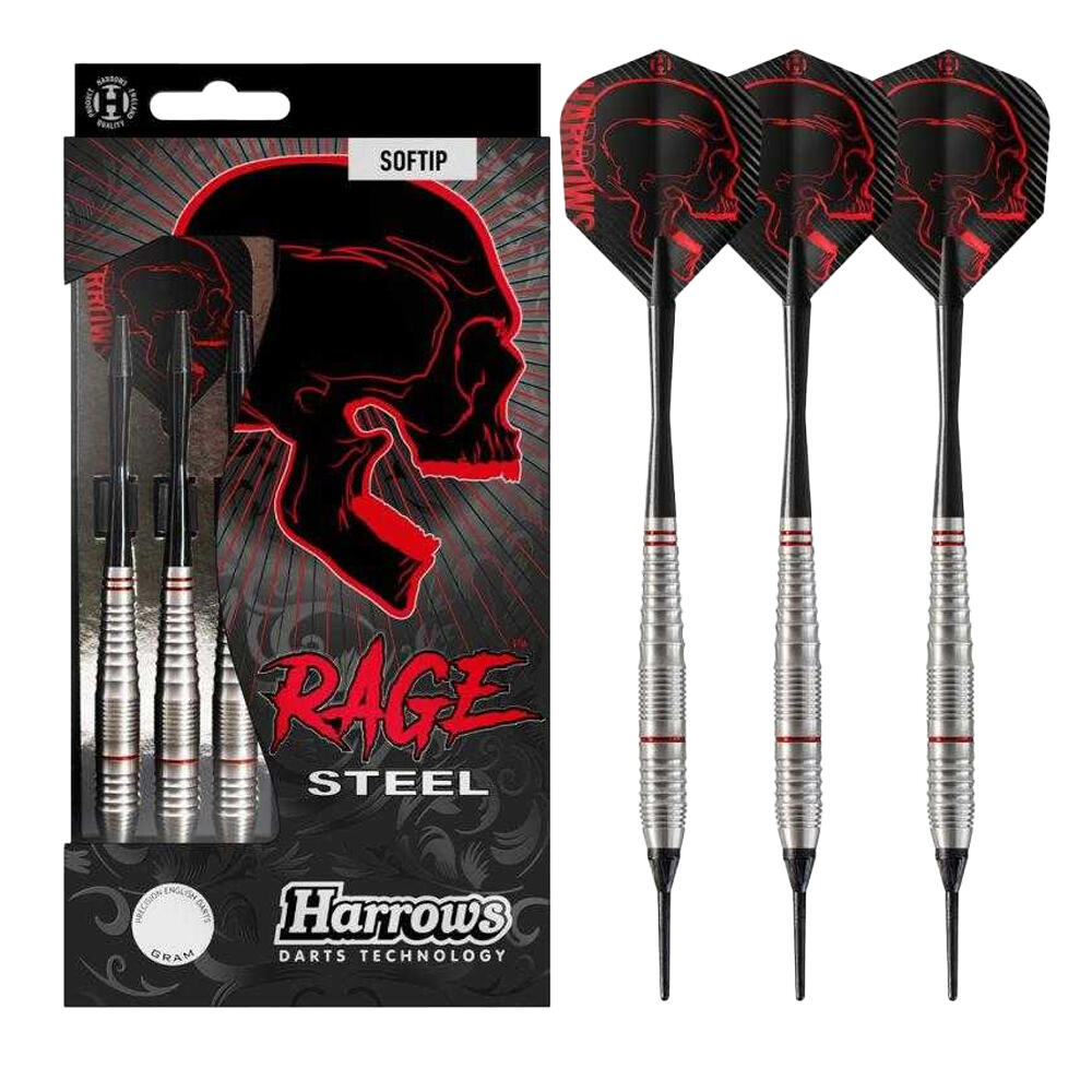 Dardos Rage Soft Tip (Conjunto de 3) (Preto / Vermelho) 3/3