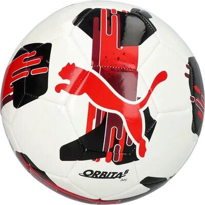 Orbita 6 voetbal (wit/zwart/rood)