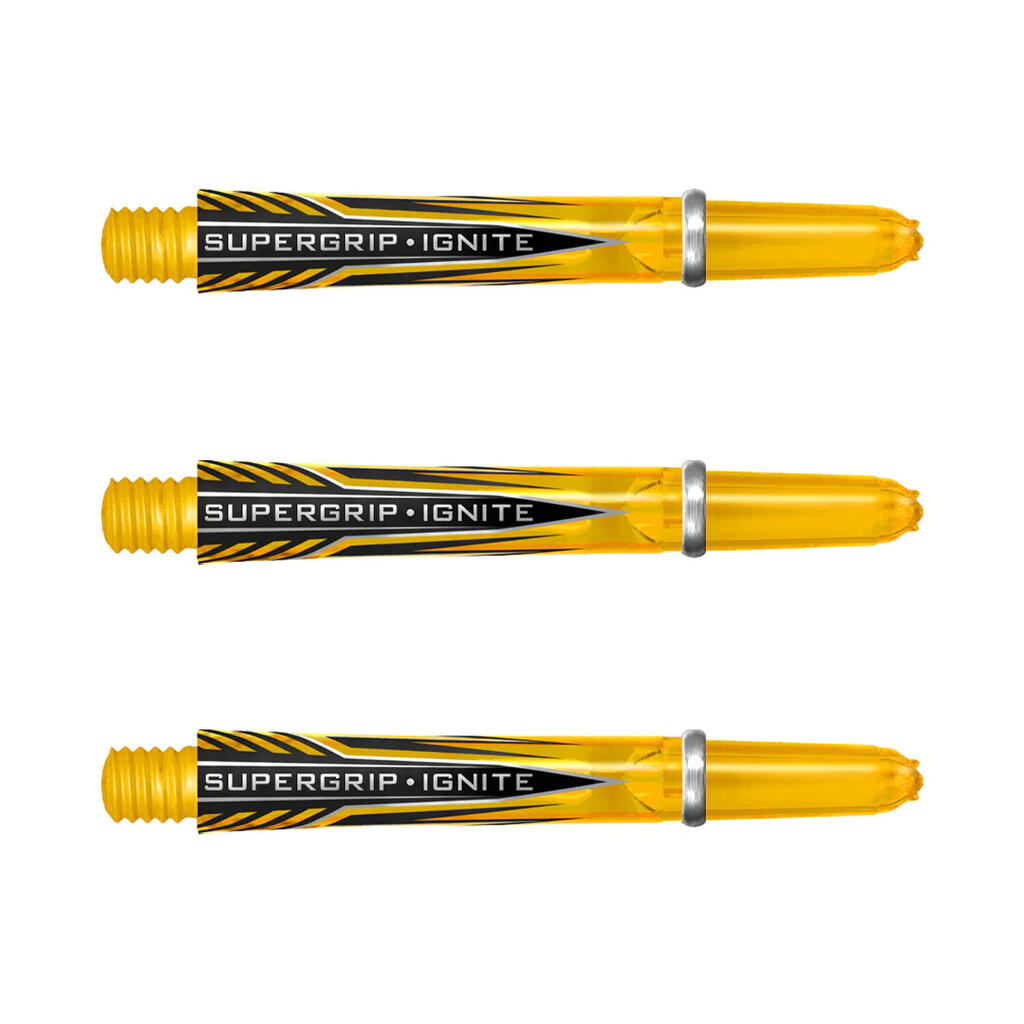 Supergrip Ignite Darts Shafts (Pack of 3) (Yellow)