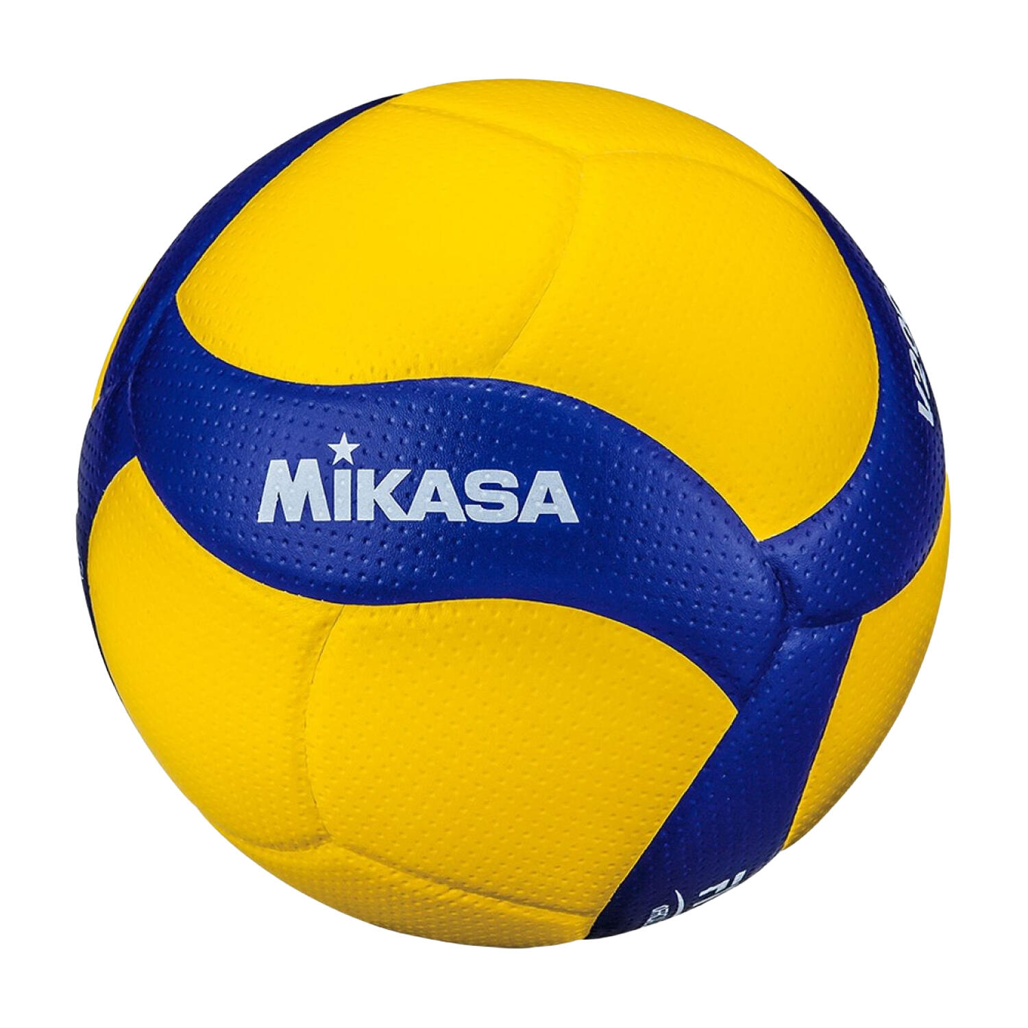 MIKASA Bola de voleibol com logótipo em PU Azul/amarelo