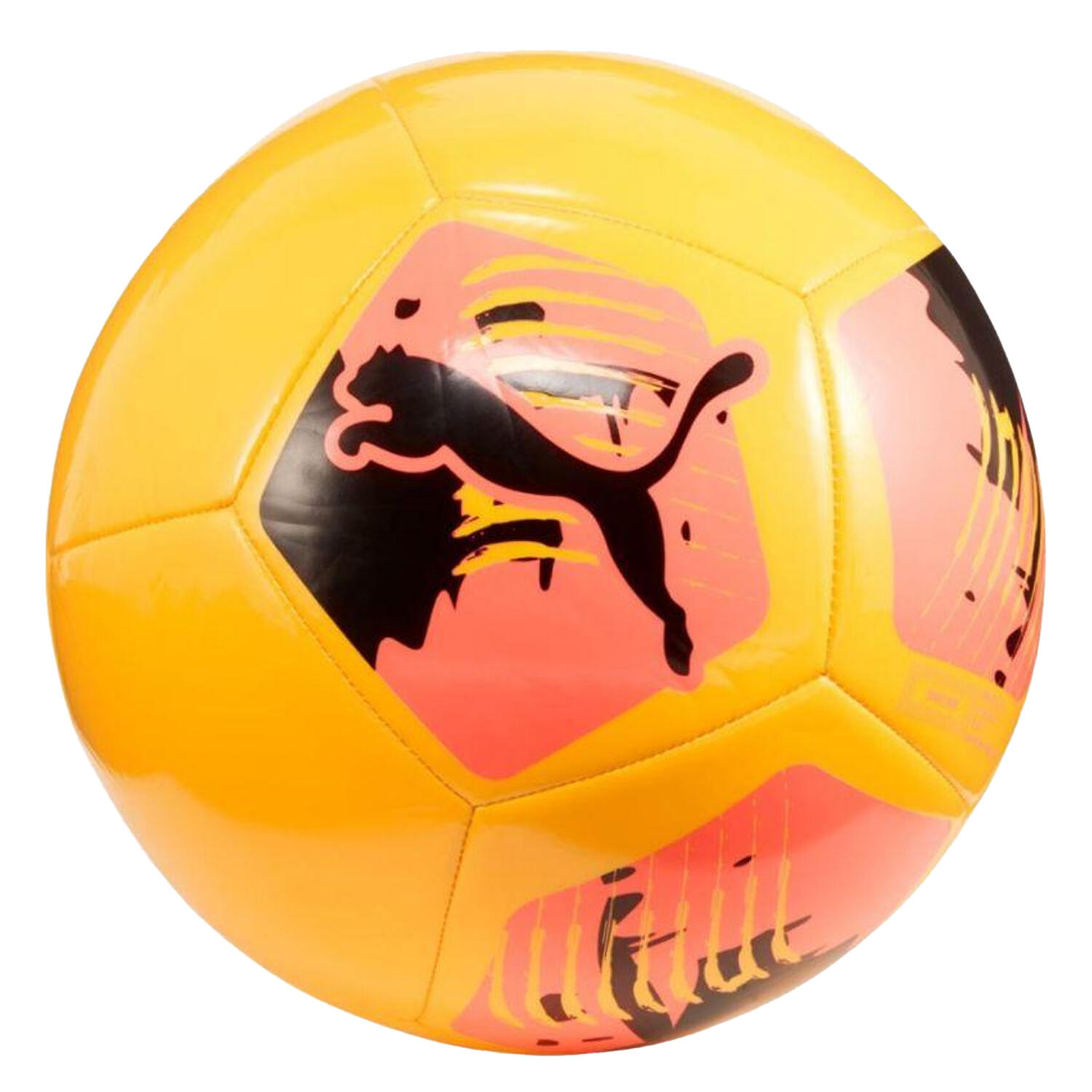 Futebol com logótipo grande laranja/rosa
