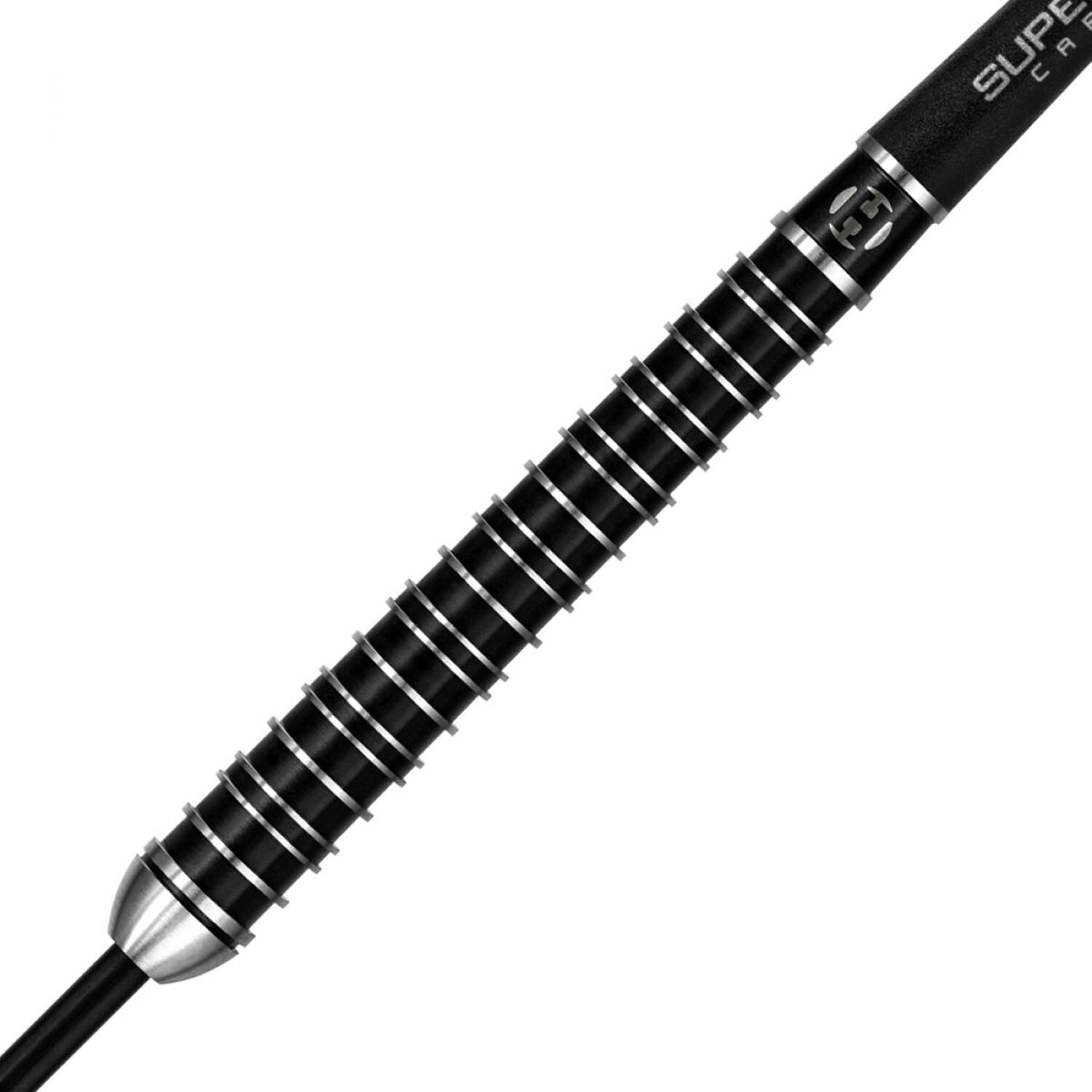 Dardos com ponta de aço Supergrip Ultra (Preto / Vermelho) 3/4