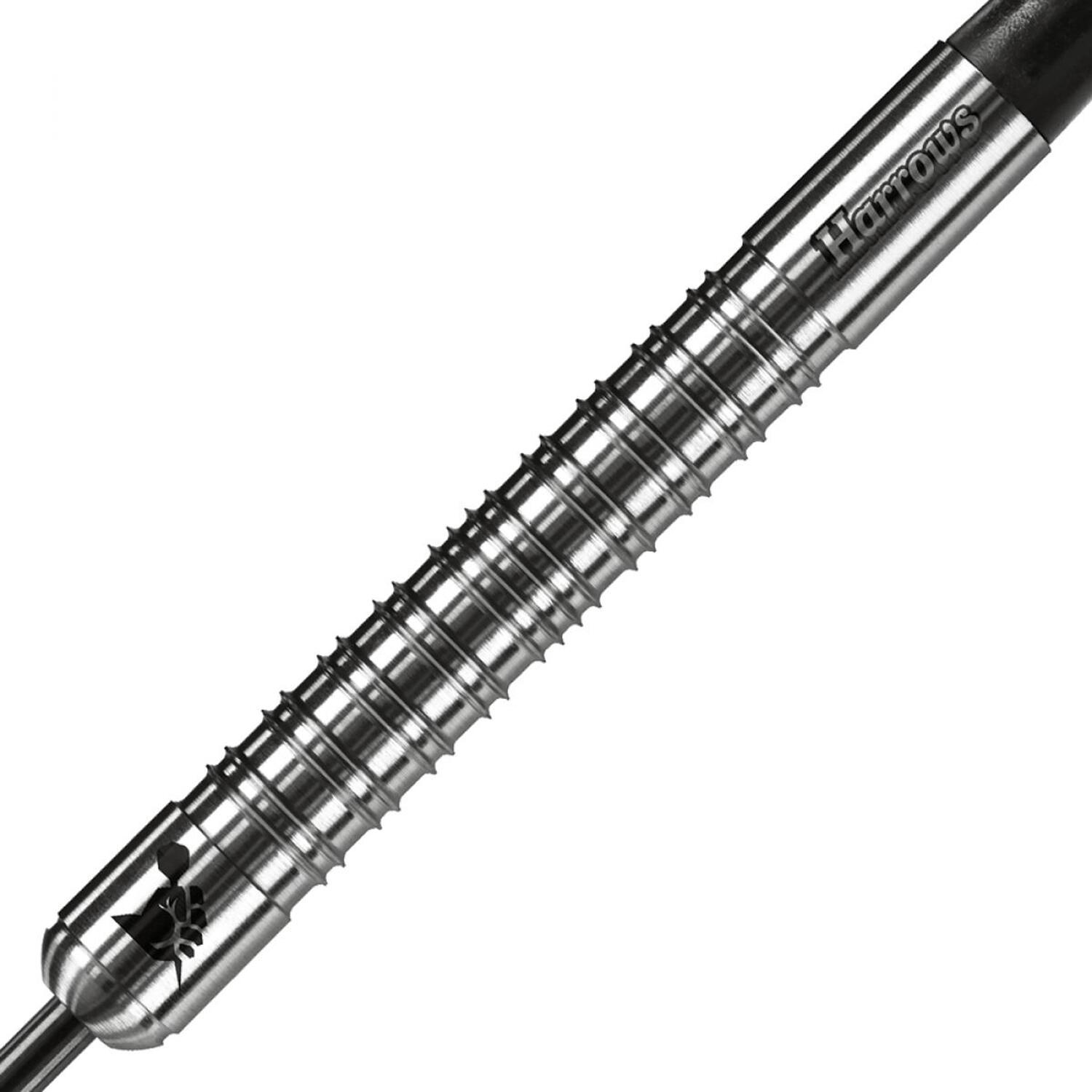 Supergrip stalen tip dartpijlen (Zwart) 3/4