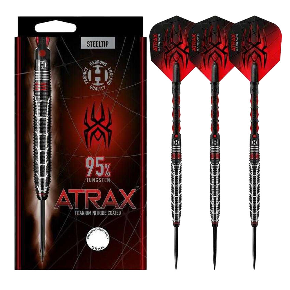 Dardos Atrax com ponta de aço (Preto / Vermelho) 3/3