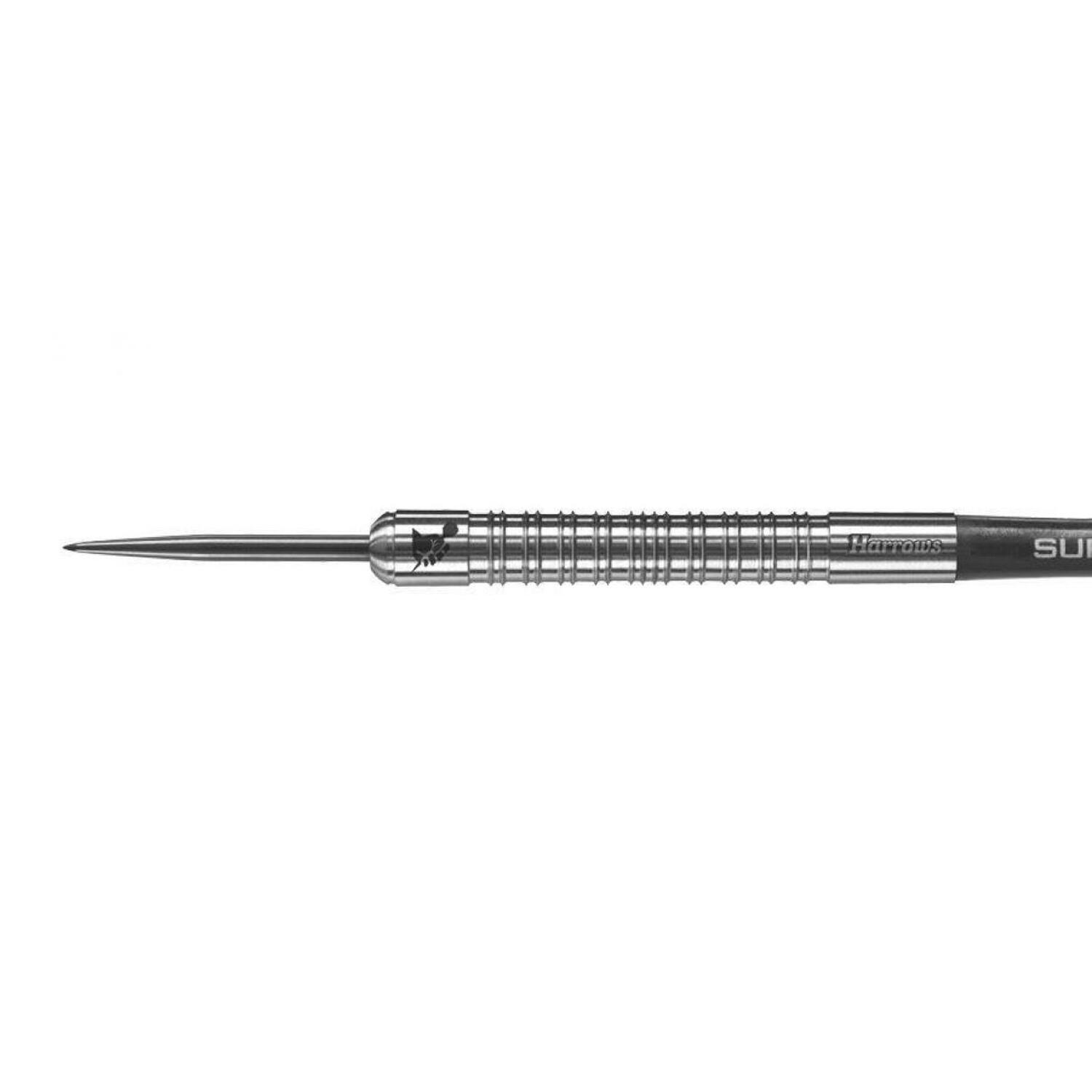 Supergrip stalen tip dartpijlen (Zwart) 2/4