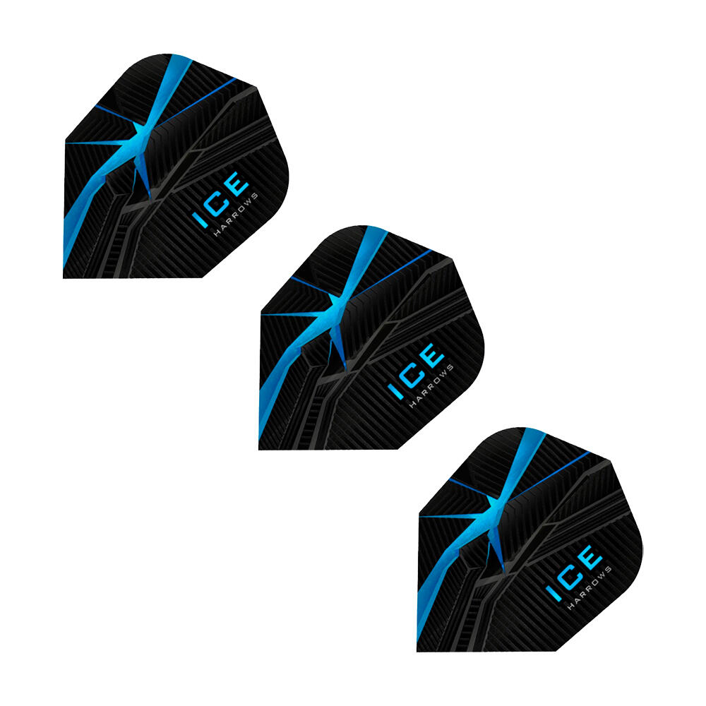 Dardos com pormenor de contraste Ice (conjunto de 3) (Azul / Preto) 2/3