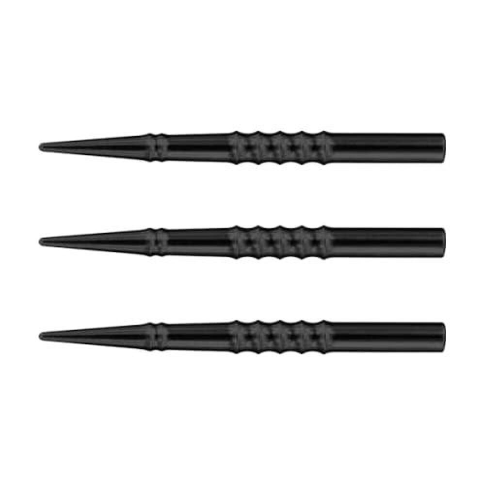 Lance Machined Steel Tip Dart Tip (Pack of 3) (Black)