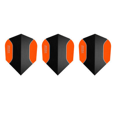 Prime contrast gestreepte dart vluchten (set van 3) (zwart/oranje)