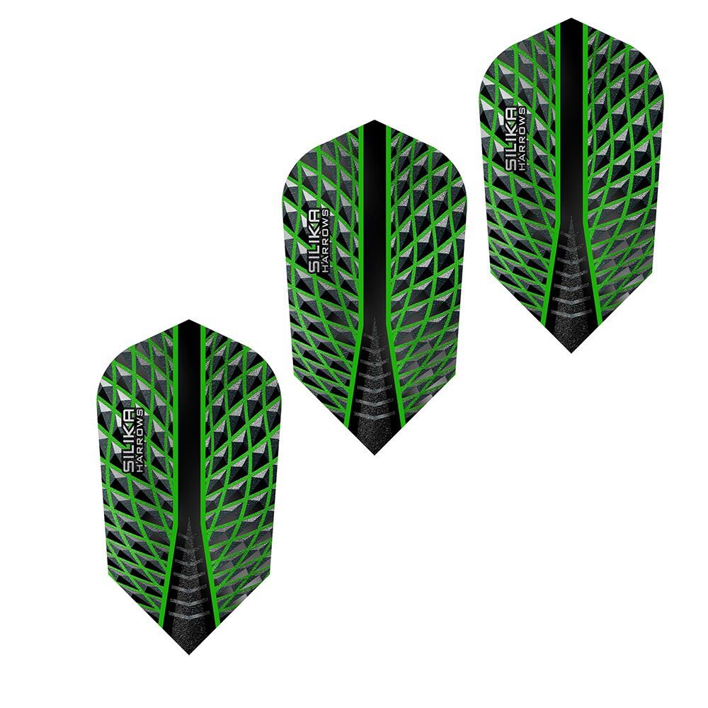 Harrows - Ailettes De Fléchettes Silica (noir / Vert) - Tige De Flechette - Noir|vert - Taille Unique - Decathlon