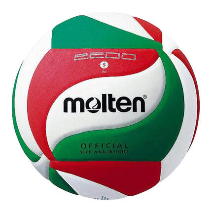 Ballon De Volleyball (Blanc / Rouge / Vert)