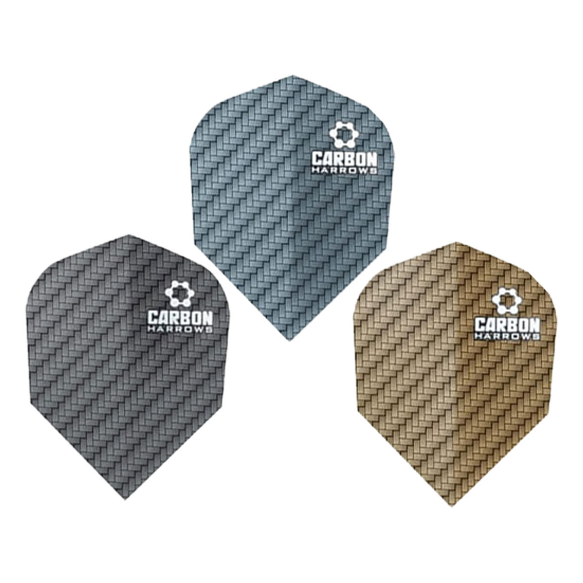 Carbon dartvluchten (Set van 9) (Veelkleurig) 2/4