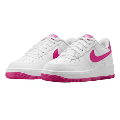 Dames air force 1 leren trainers (wit/roze)