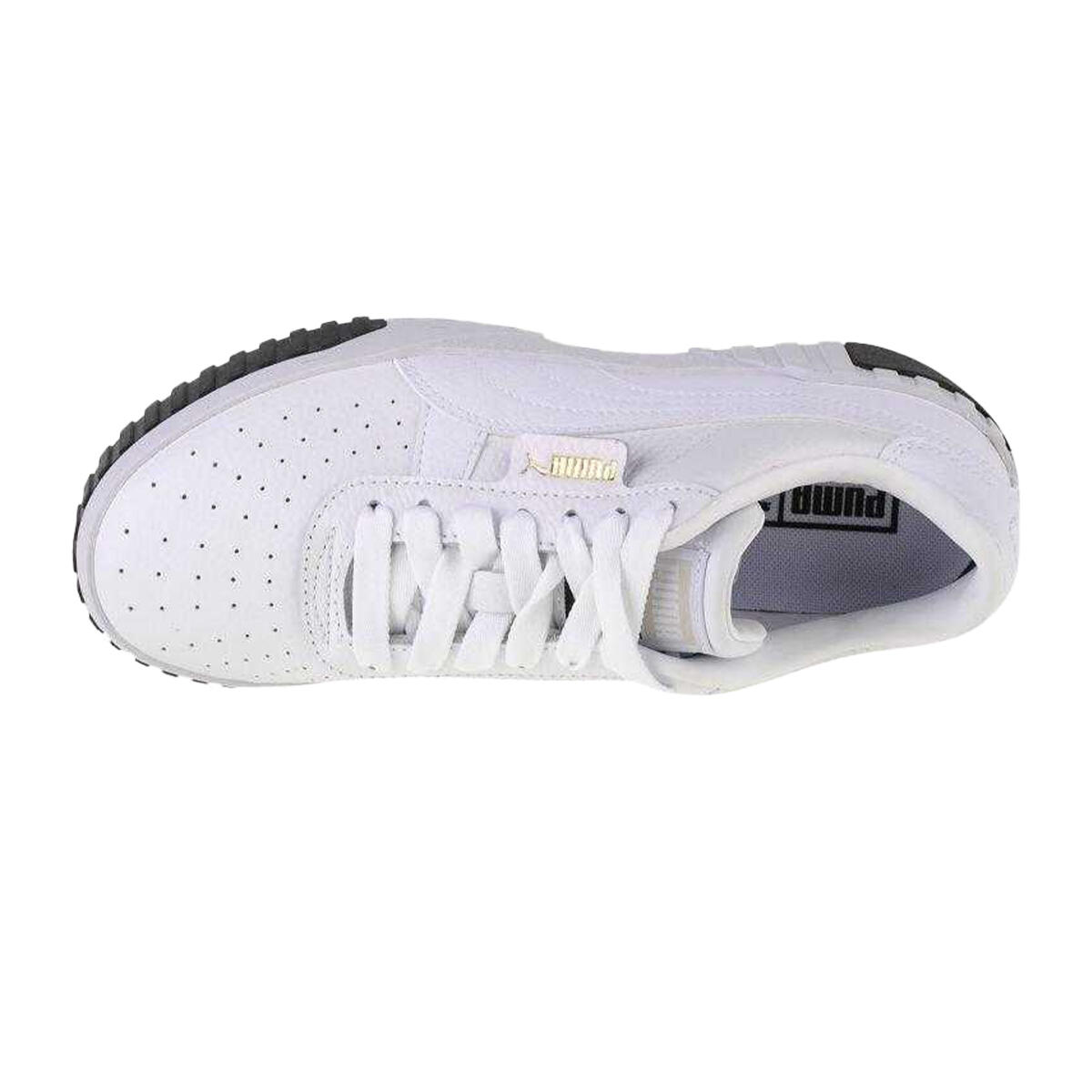 Mulher/Senhora Cali Logo Trainers (Branco) 2/15
