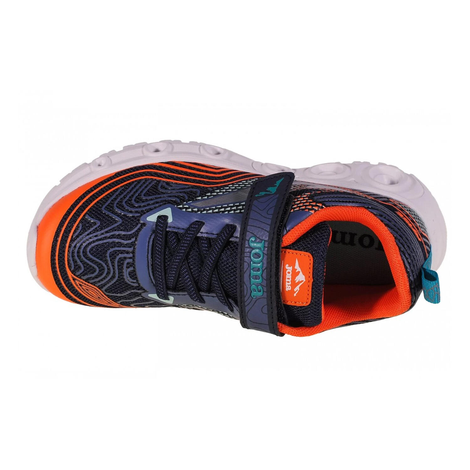 Scarpe Sportive Bambini Joma Rase Blu Navy Arancio 3/4