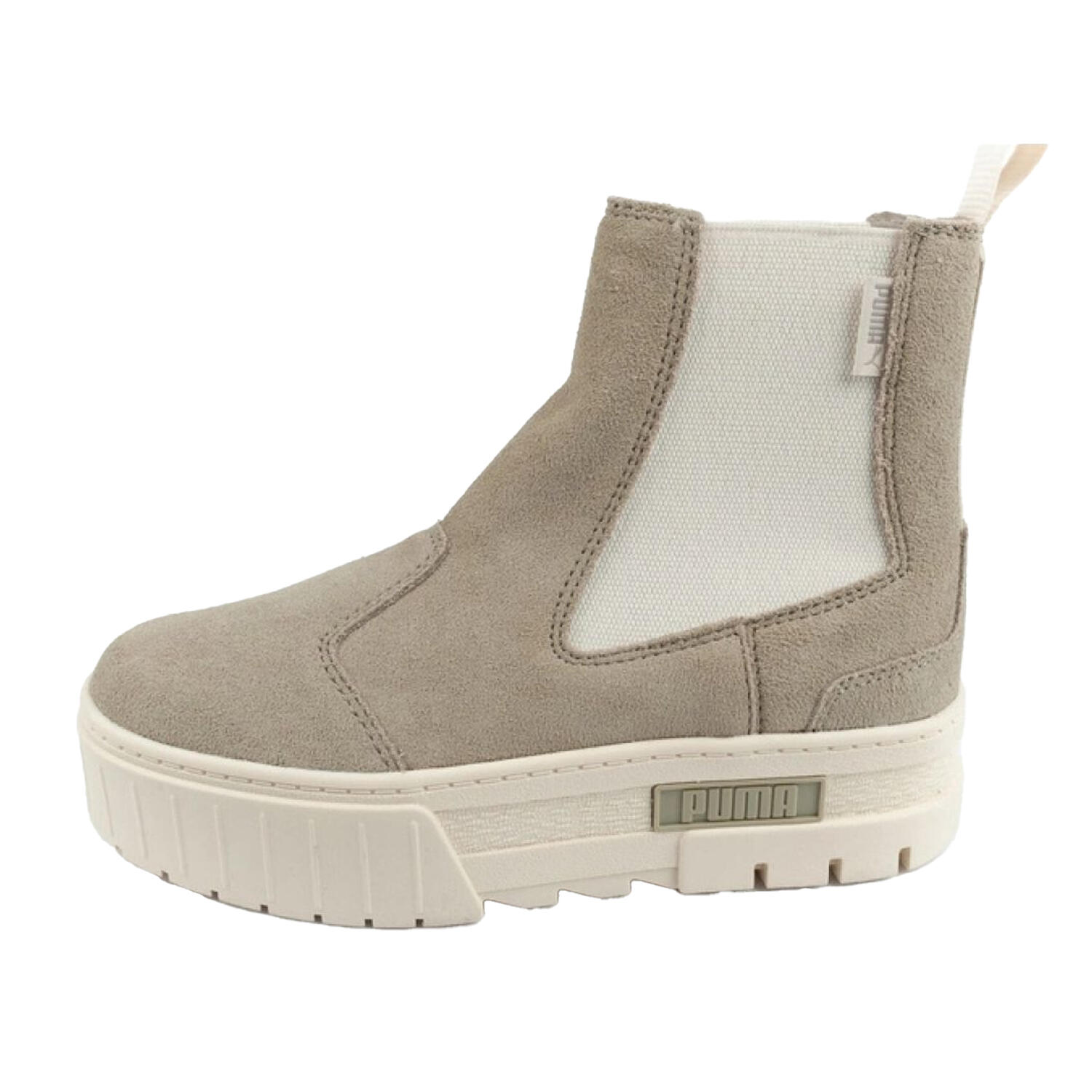 Bottines Chelsea MAYZE Femme (Beige / Blanc) 3/4