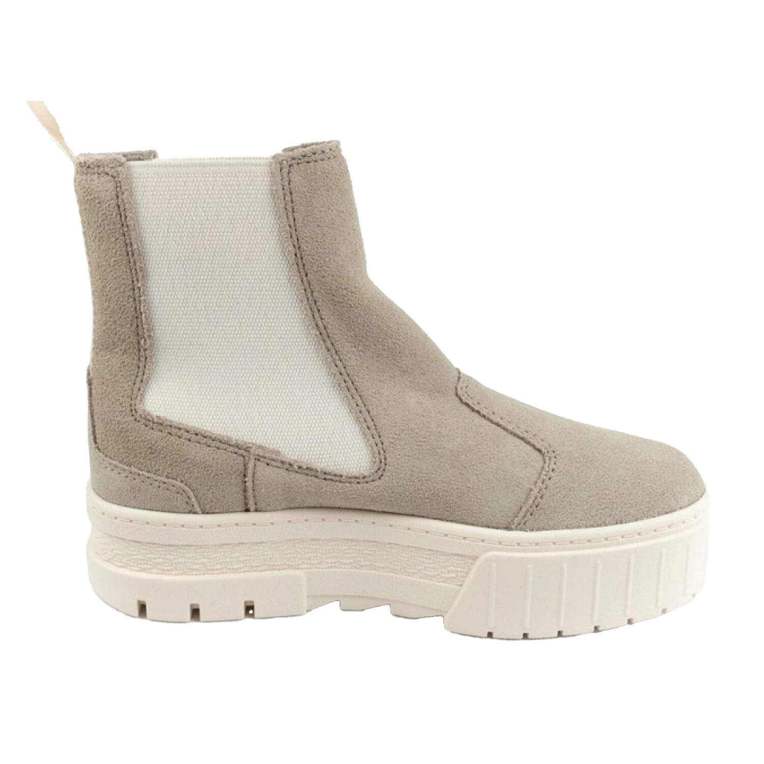 Bottines Chelsea MAYZE Femme (Beige / Blanc) 4/4
