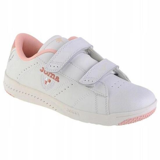 Scarpe Sportive Pelle Bambini Joma W Play Bianco Rosa
