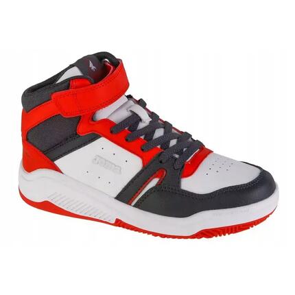 Kinderen Platea Mid Cut Trainers (Zwart, Wit, Rood)