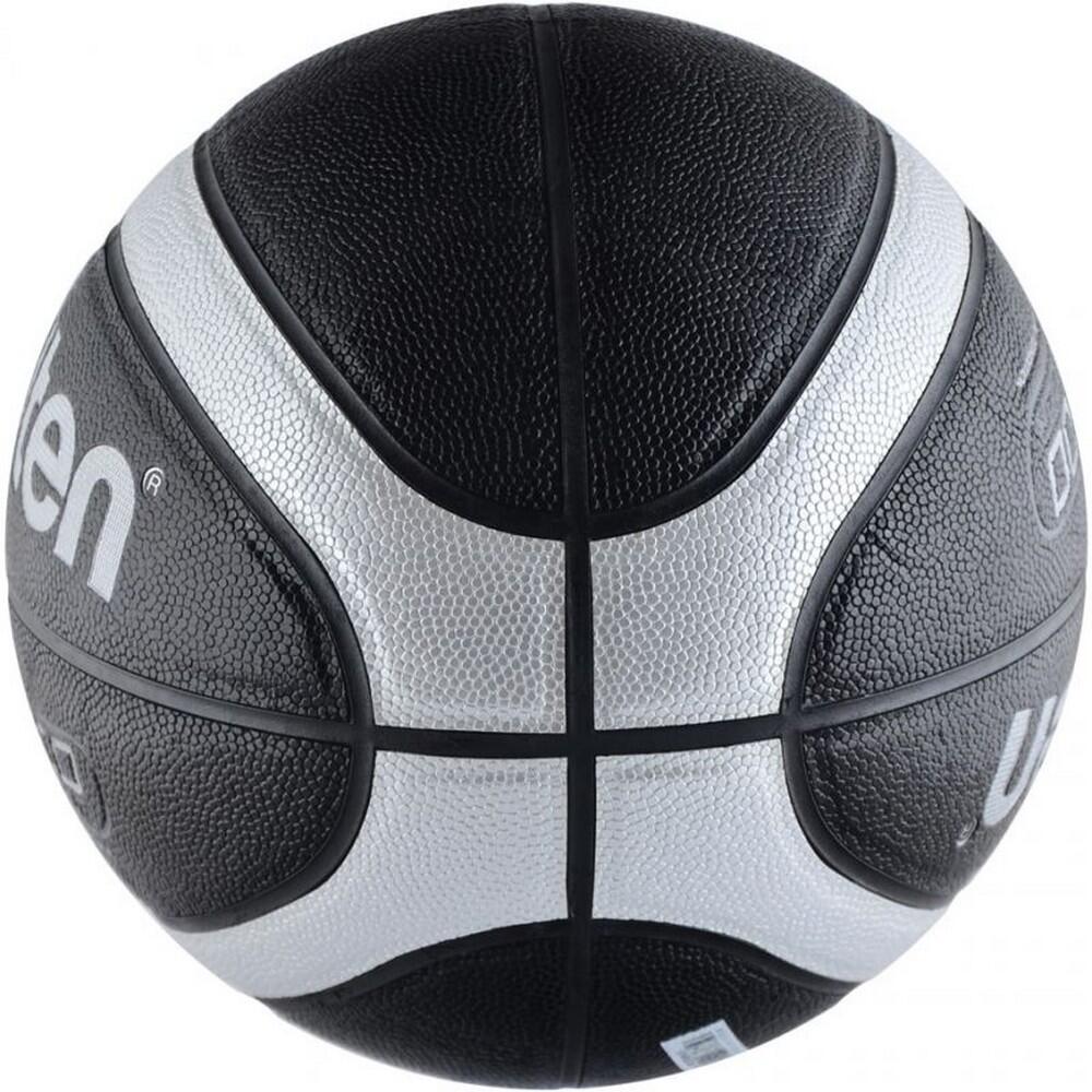 Balón de Baloncesto Diseño Logotipo de Cuero Compuesto Negro 7 2/7