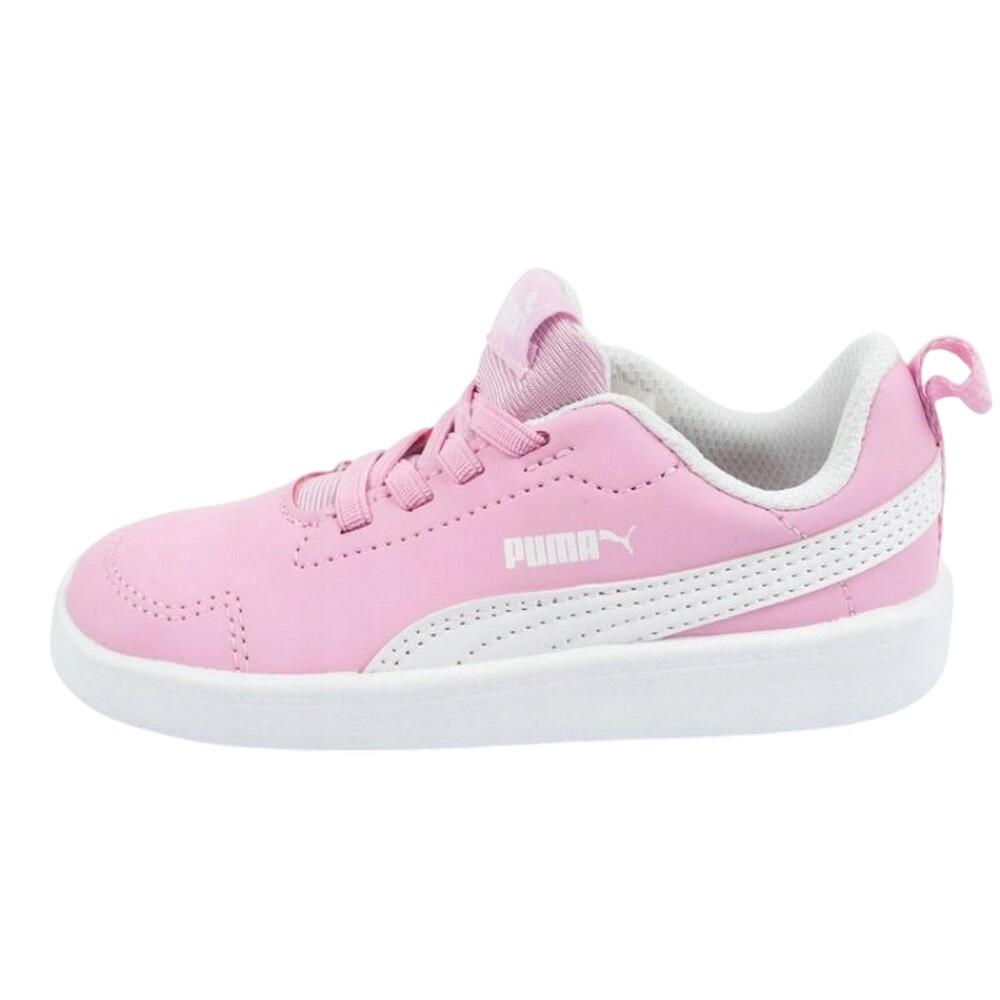 Ténis de couro Courtflex Inf para crianças e jovens (Rosa) 3/4