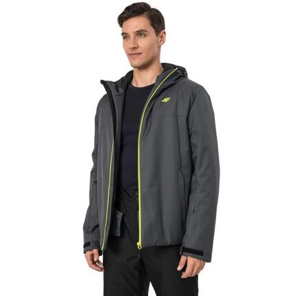 Heren H4Z22 Contrast Zip Ski Jacket (Grijs)