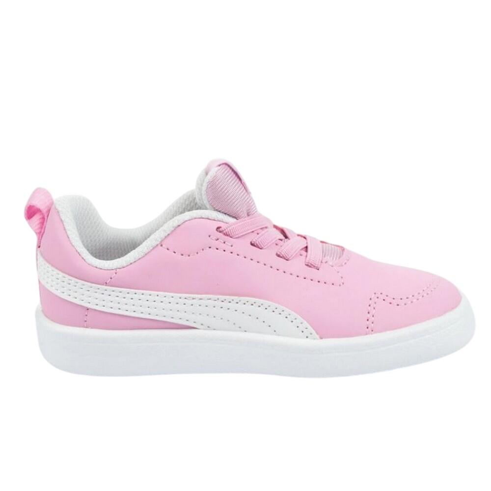 Ténis de couro Courtflex Inf para crianças e jovens (Rosa) 4/4